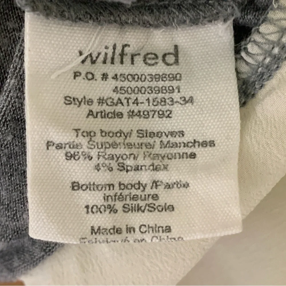 Aritzia Wilfred with Silk Colourblock Tunic Top - Picture 9 of 9